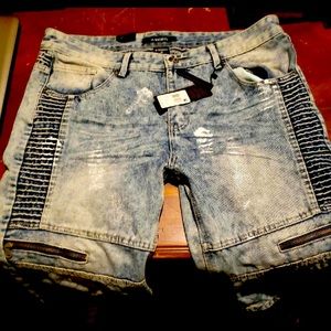 M. Society Ice Wash Jean Shorts